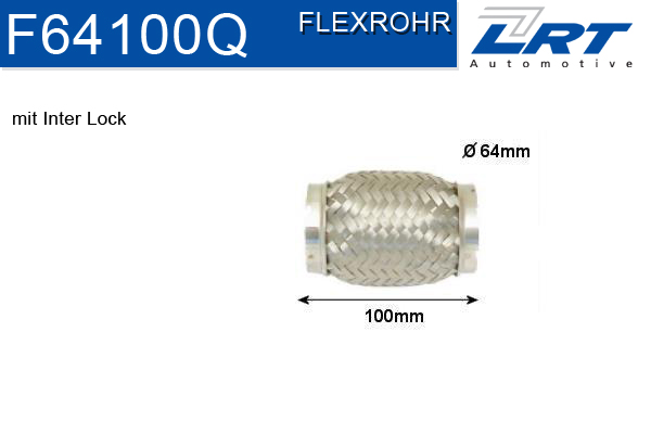Flexible Pipe, exhaust system LRT F64100Q
