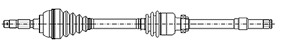 Drive Shaft METELLI 17-0602