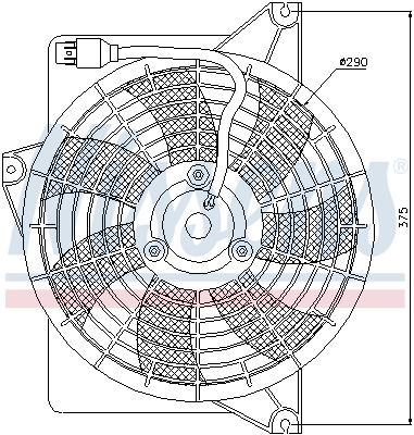 Fan, radiator NISSENS 85371