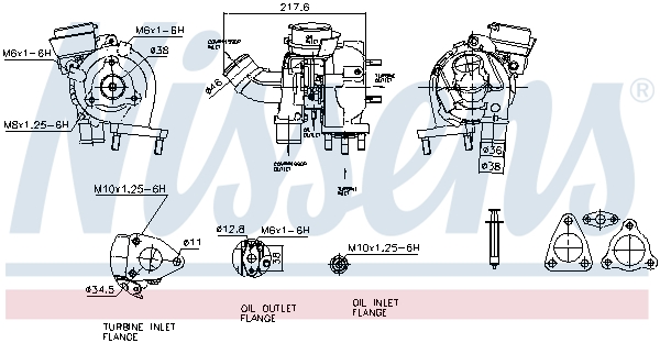 Turbocharger NISSENS 93083