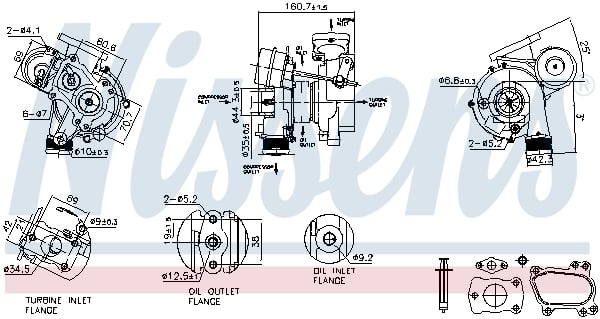 Turbocharger NISSENS 93256