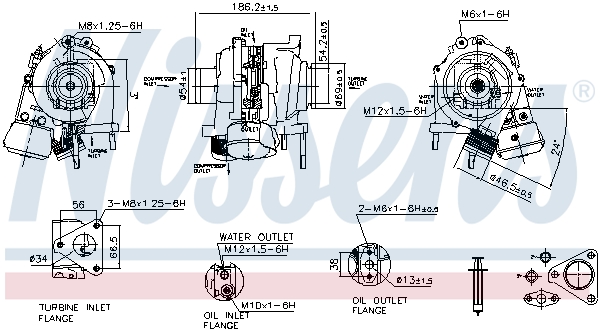 Turbocharger NISSENS 93270