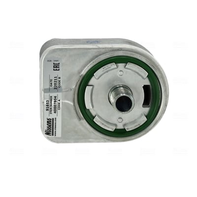 Oil Cooler, engine oil NISSENS 91653