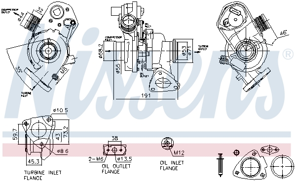 Turbocharger NISSENS 93318