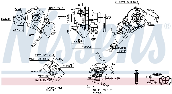 Turbocharger NISSENS 93421