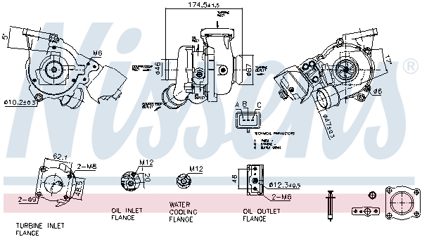 Turbocharger NISSENS 93428