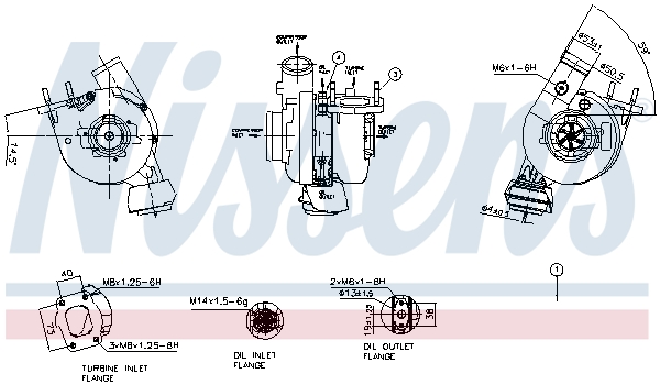 Turbocharger NISSENS 93483