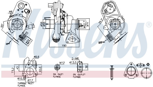 Turbocharger NISSENS 93486
