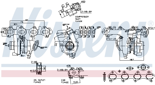 Turbocharger NISSENS 93487