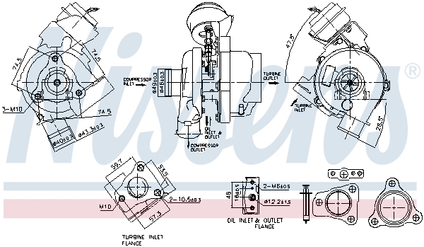 Turbocharger NISSENS 93497