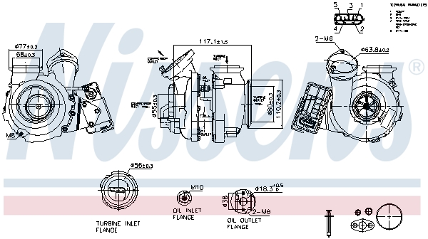 Turbocharger NISSENS 93503