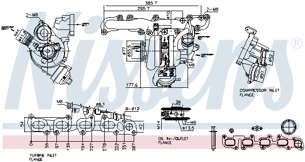 Turbocharger NISSENS 93505