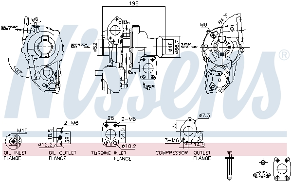 Turbocharger NISSENS 93514