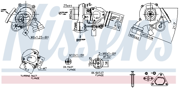 Turbocharger NISSENS 93527