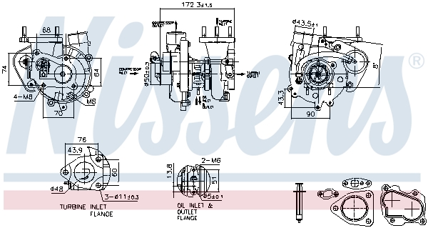 Turbocharger NISSENS 93544