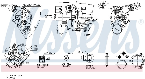 Turbocharger NISSENS 93557