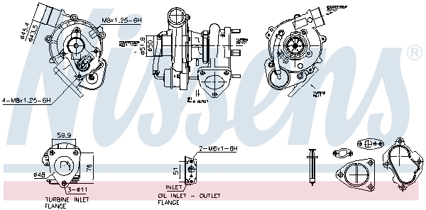 Turbocharger NISSENS 93667