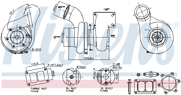 Turbocharger NISSENS 93691