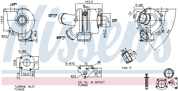 Turbocharger NISSENS 93729