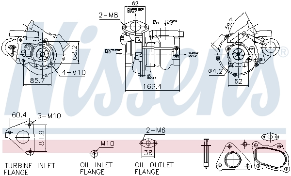 Turbocharger NISSENS 93732