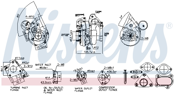 Turbocharger NISSENS 93754
