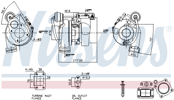 Turbocharger NISSENS 93760