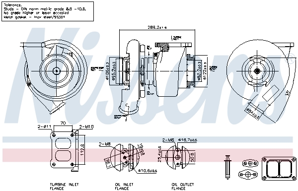 Turbocharger NISSENS 93773