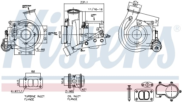 Turbocharger NISSENS 93711