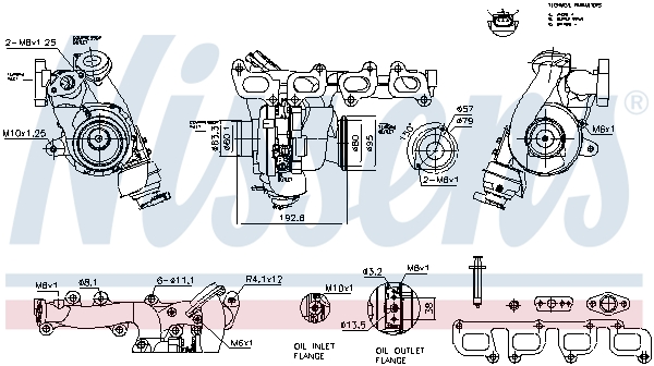 Turbocharger NISSENS 93891