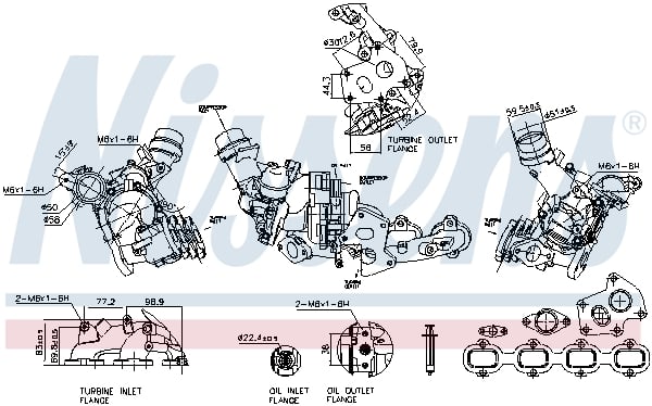 Turbocharger NISSENS 93513