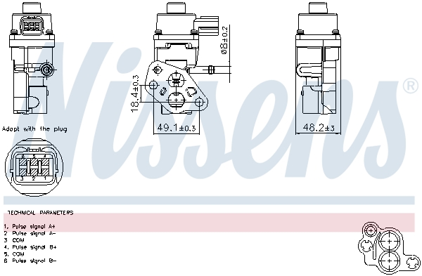 EGR Valve NISSENS 98365