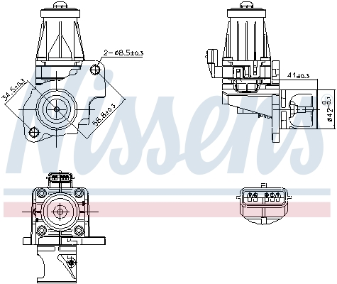 EGR Valve NISSENS 98401