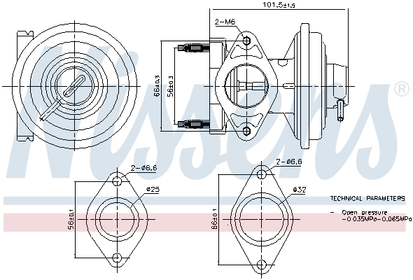 EGR Valve NISSENS 98444