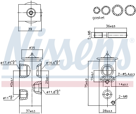 Expansion Valve, air conditioning NISSENS 999427