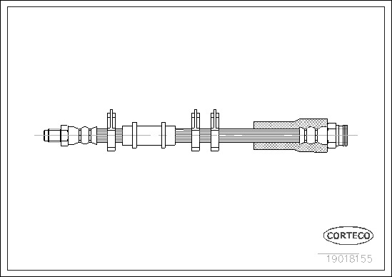 Brake Hose CORTECO 19018155