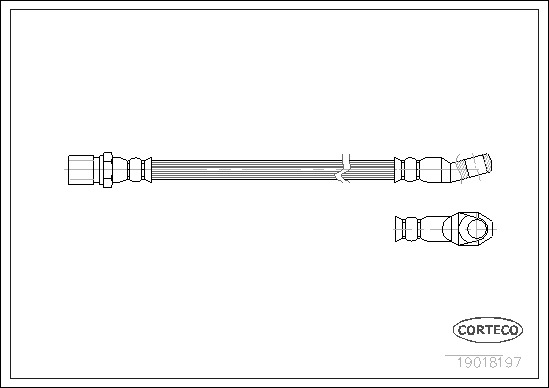 Brake Hose CORTECO 19018197