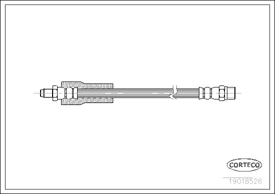 Brake Hose CORTECO 19018526