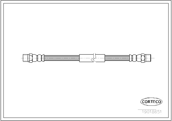 Brake Hose CORTECO 19018651