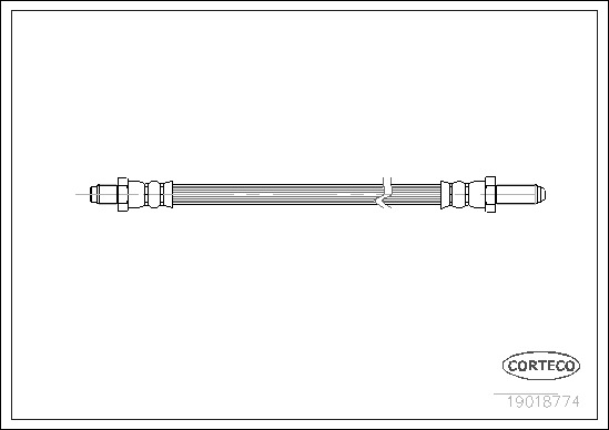 Brake Hose CORTECO 19018774