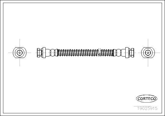 Brake Hose CORTECO 19025915