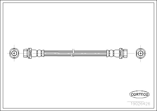 Brake Hose CORTECO 19026426