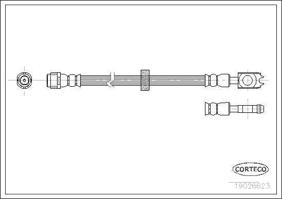 Brake Hose CORTECO 19026623