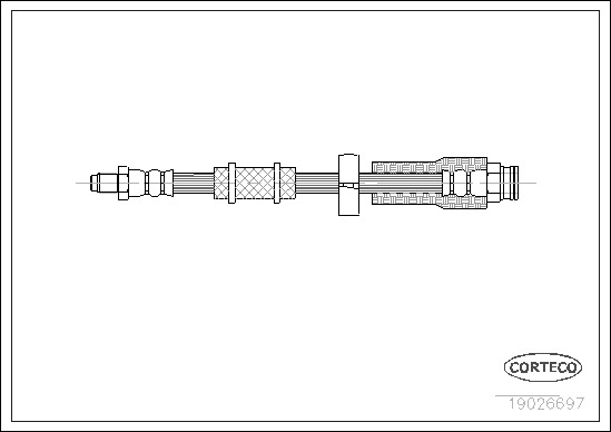Brake Hose CORTECO 19026697