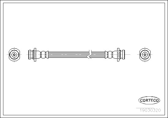 Brake Hose CORTECO 19030320