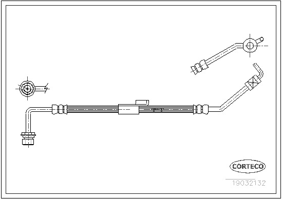 Brake Hose CORTECO 19032132