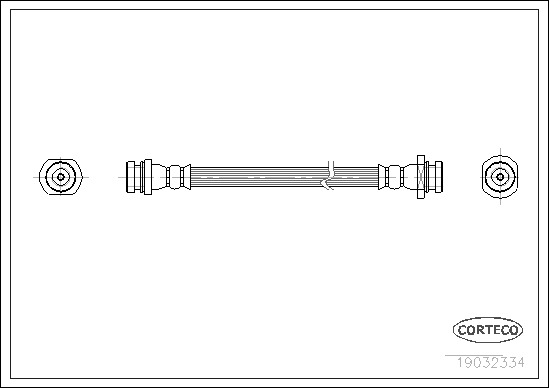 Brake Hose CORTECO 19032334
