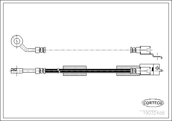 Brake Hose CORTECO 19032488