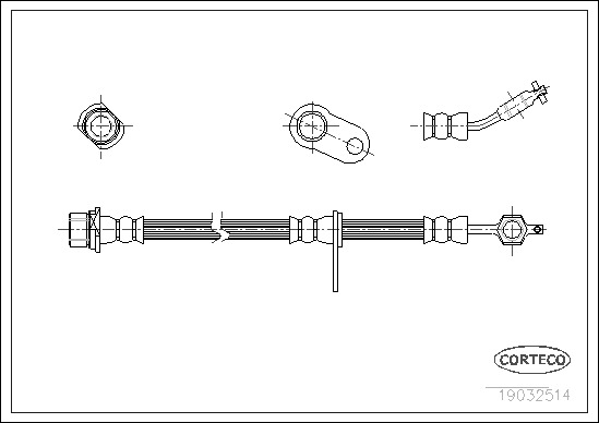 Brake Hose CORTECO 19032514