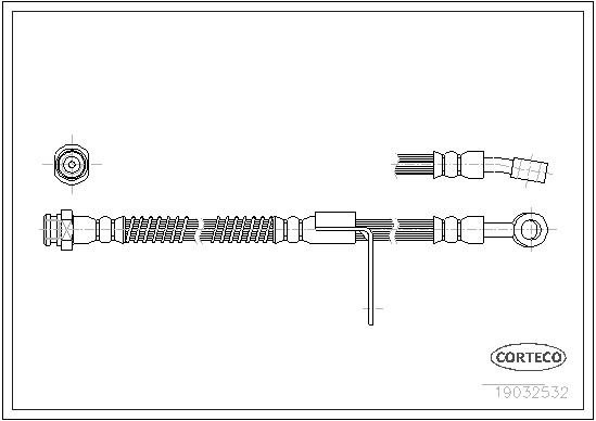 Brake Hose CORTECO 19032532