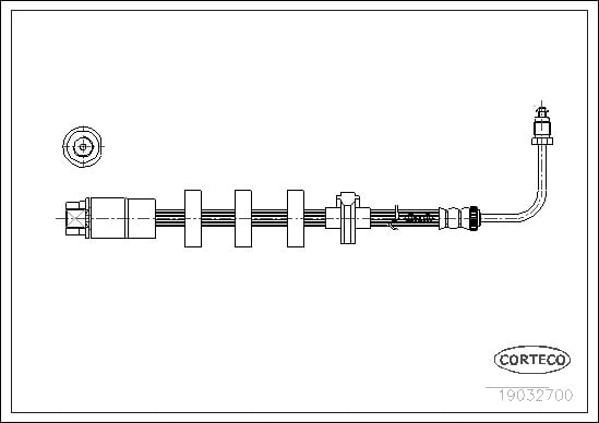 Brake Hose CORTECO 19032611